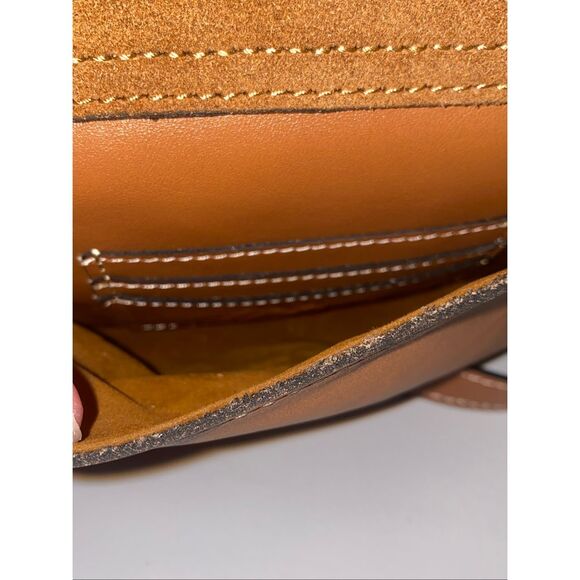 Patricia Nash Avellino Hazelnut Leather Crossbody Waxed Vegetable Tan NWT - Picture 10 of 11